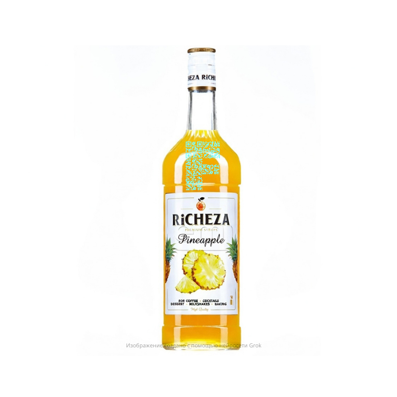 Сироп RICHEZA Ананас, стекло, (1 х1л) кор х6шт