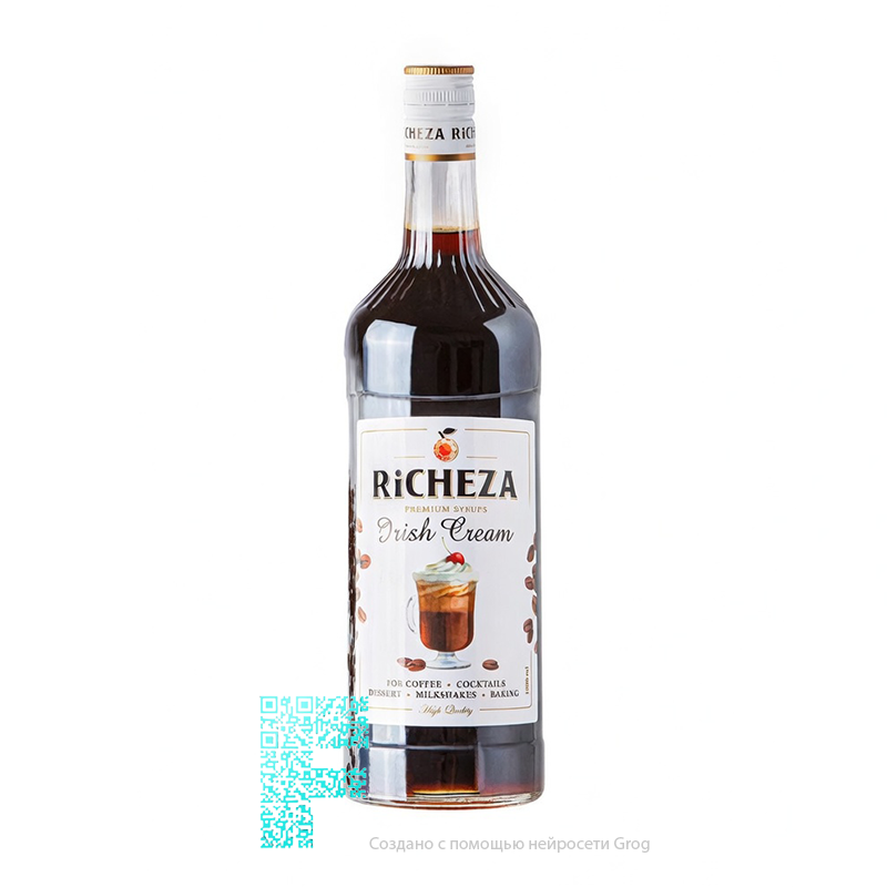 Сироп RICHEZA Ирландский крем, стекло, (1 х1л) кор х6шт