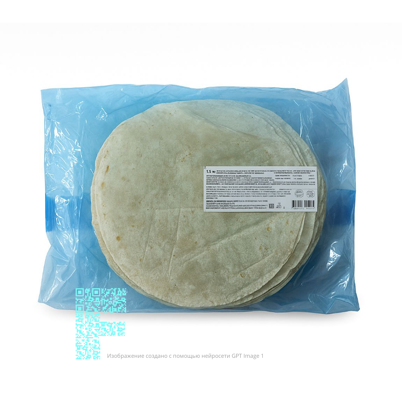 Тортилья пшеничная 10d, 25см, Импорт, "Mission" (1уп х18шт х63гр) 1,134кг кор х8уп
