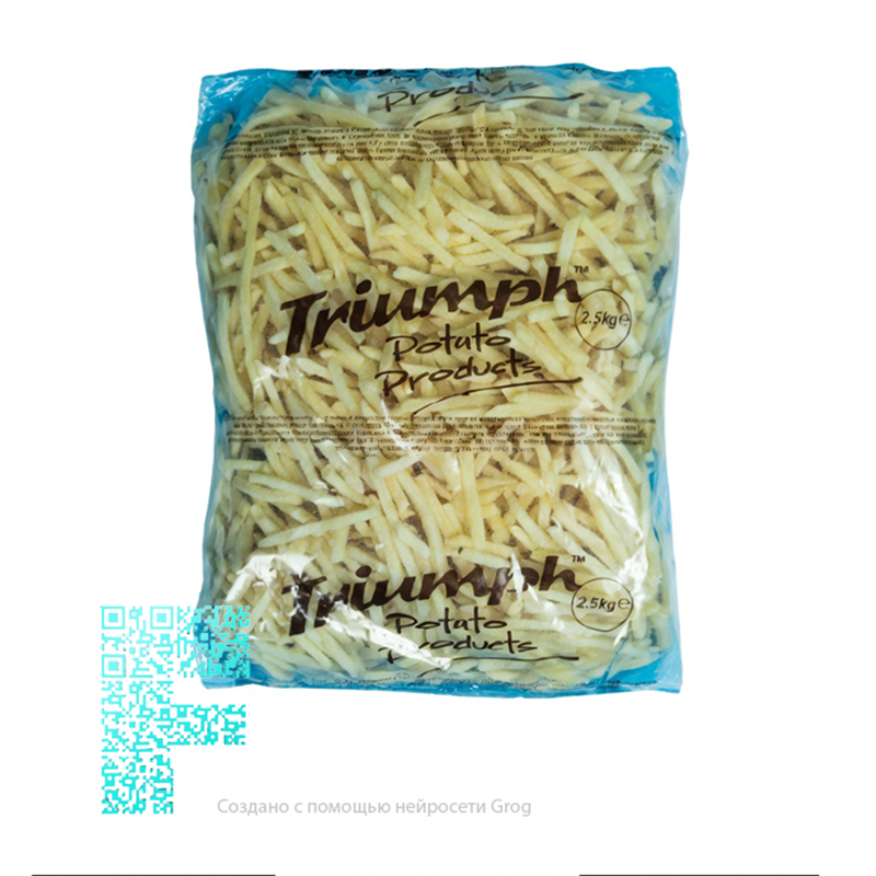 Картофель фри 9/9, Триумф, TR46 (1уп х2,5кг) кор х5уп (Б), халяль