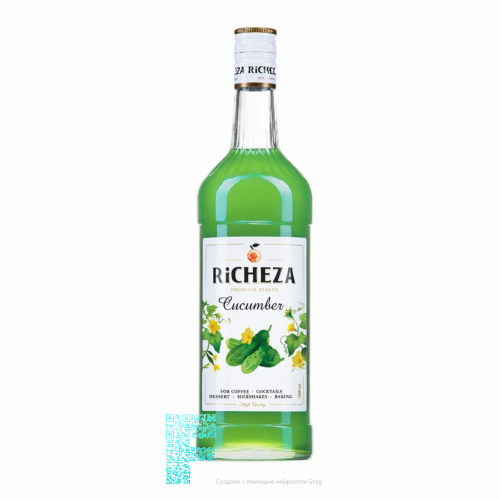 Сироп RICHEZA Огуречный, стекло, (1 х1л) кор х6шт
