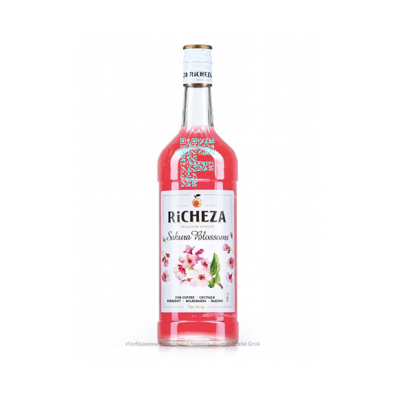 Сироп RICHEZA Цветы Сакуры, стекло, (1 х1л) кор х6шт