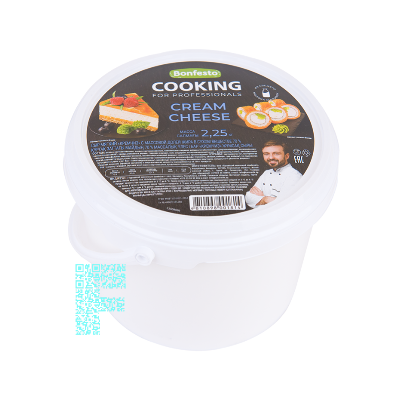 Сыр творожный "Кремчиз" 70%,(1шт х2,25кг) кор х4шт CooKing 